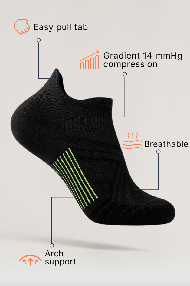 Black Ankle Compression Socks
