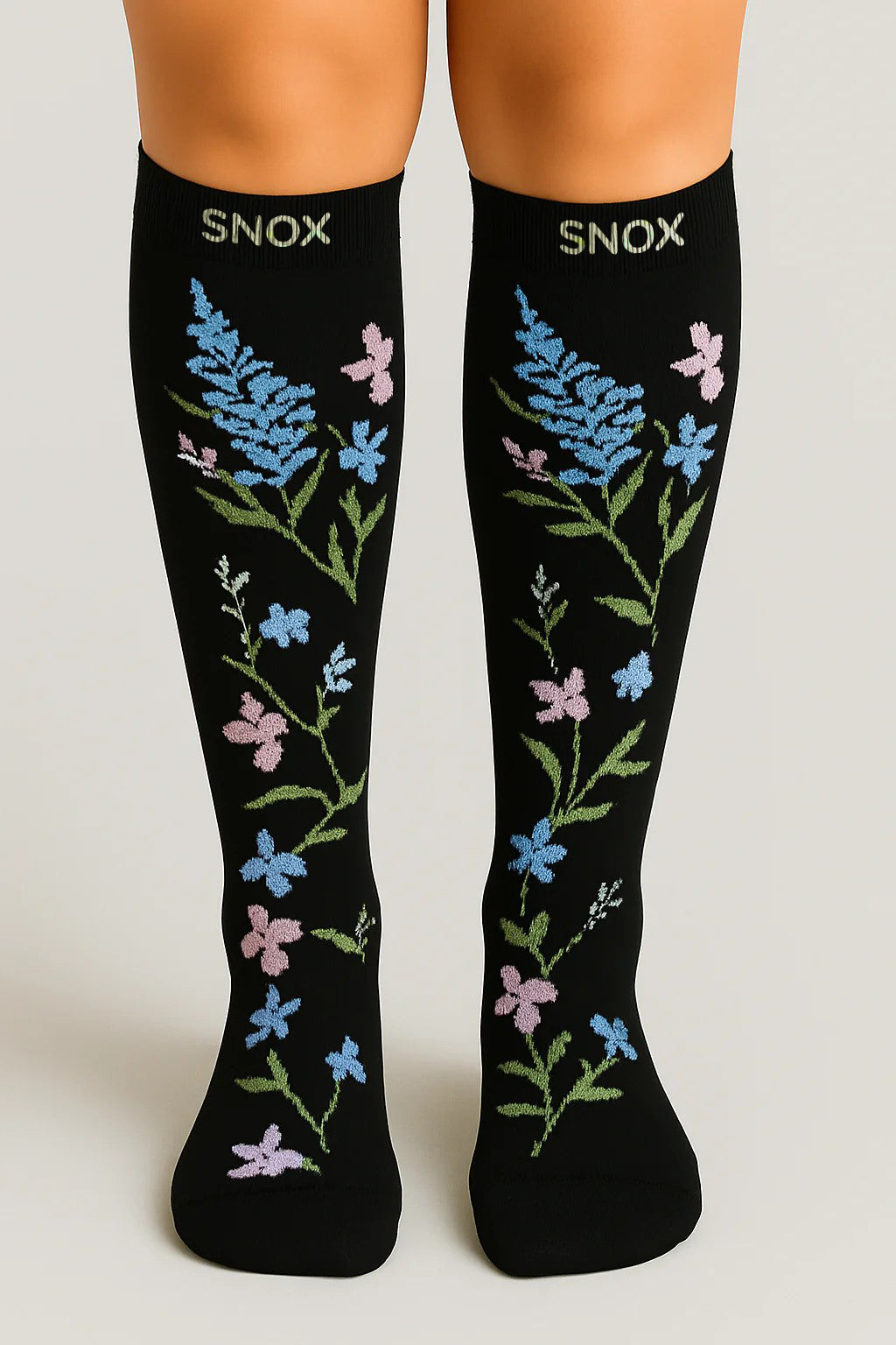 Lily Black Compression Socks