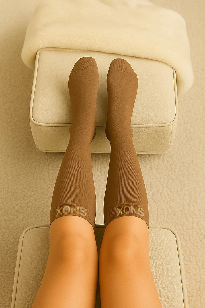 Light Brown Compression Socks