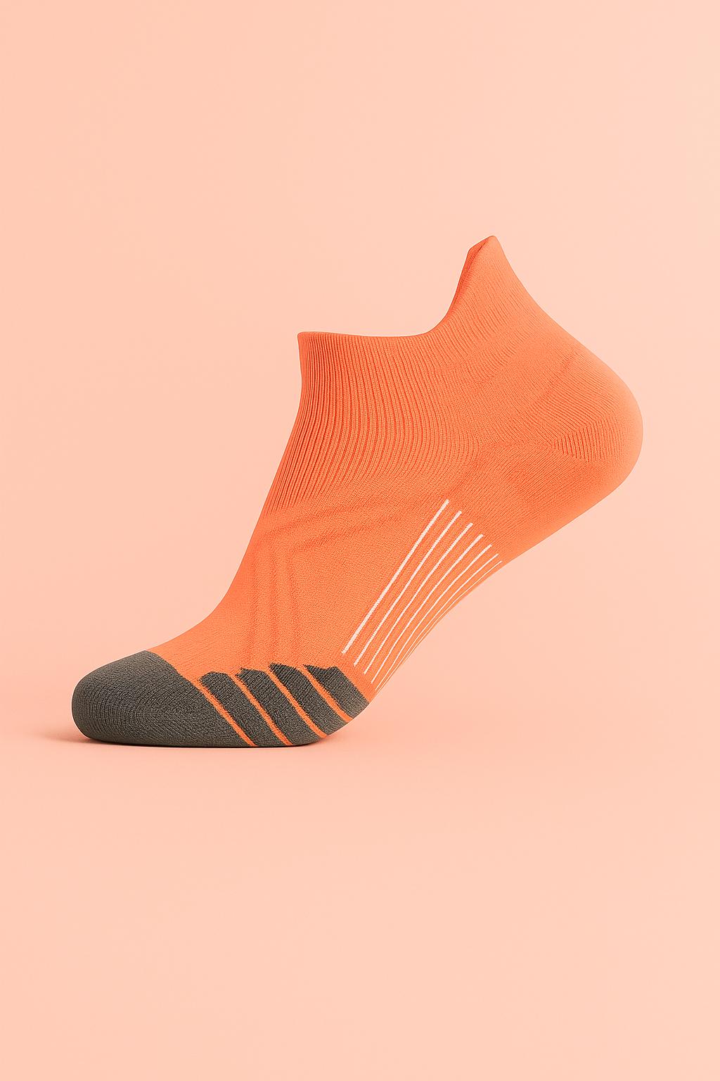 Blush Coral Ankle Compression Socks