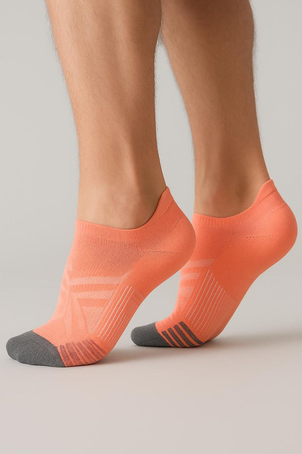 Blush Coral Ankle Compression Socks