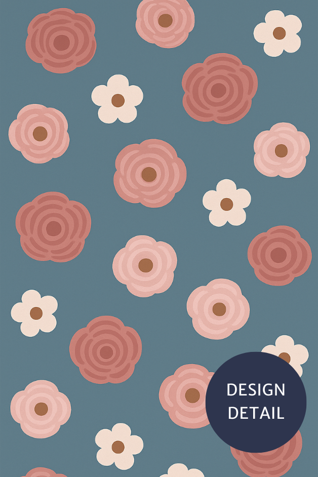 Flowers Grey Compression Socks