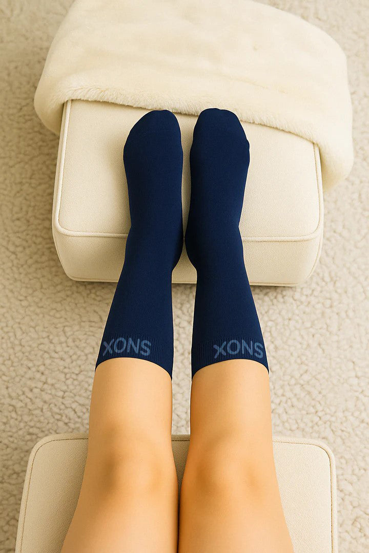Navy Blue Compression Socks