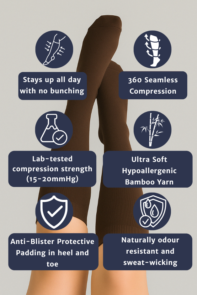 Brown Compression Socks