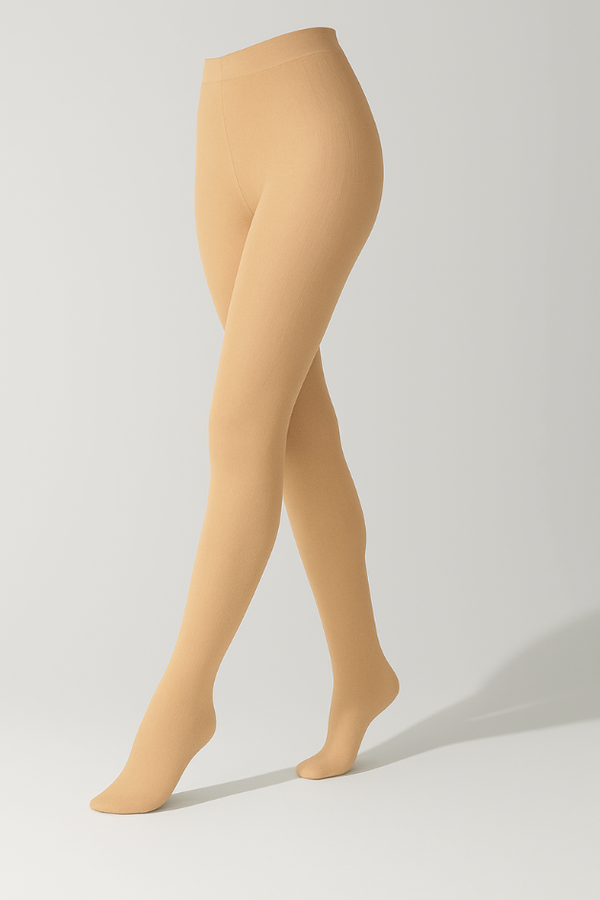Mallas de compresión color piel para mujer
