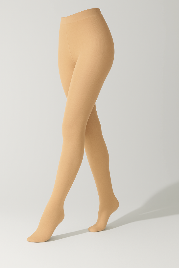 Mallas de compresión color piel para mujer