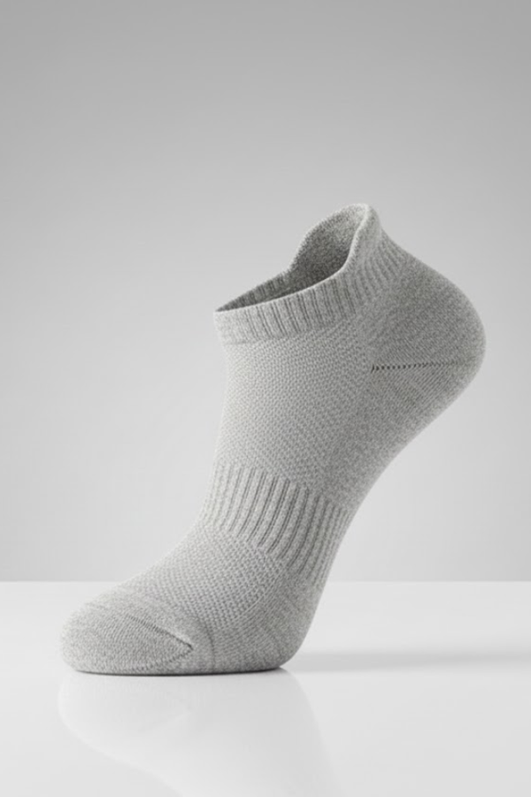 Grey Daily Ankle Compression Socks