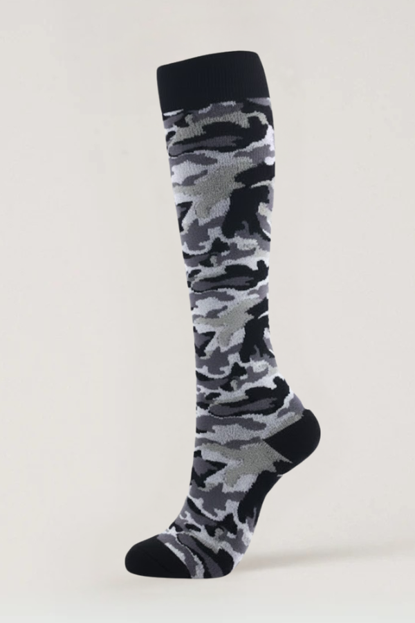 Camouflage Black Compression Socks