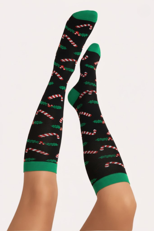 Calcetines de compresión azul flamenco