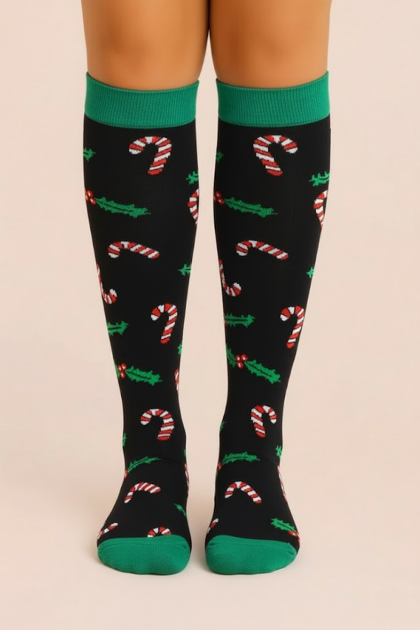 Calcetines de compresión azul flamenco