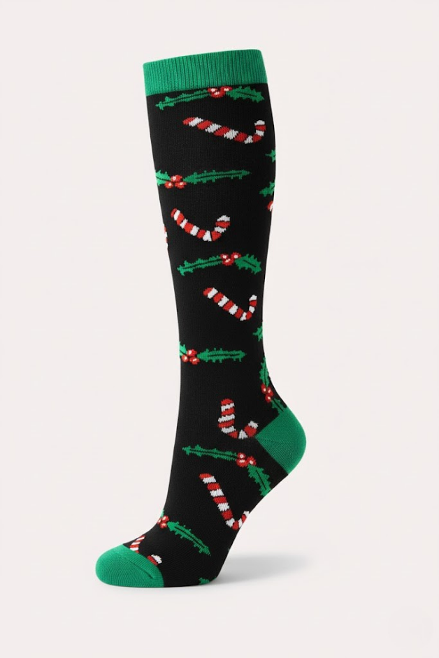 Calcetines de compresión azul flamenco