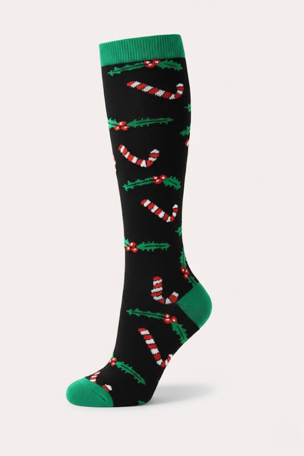 Calcetines de compresión azul flamenco