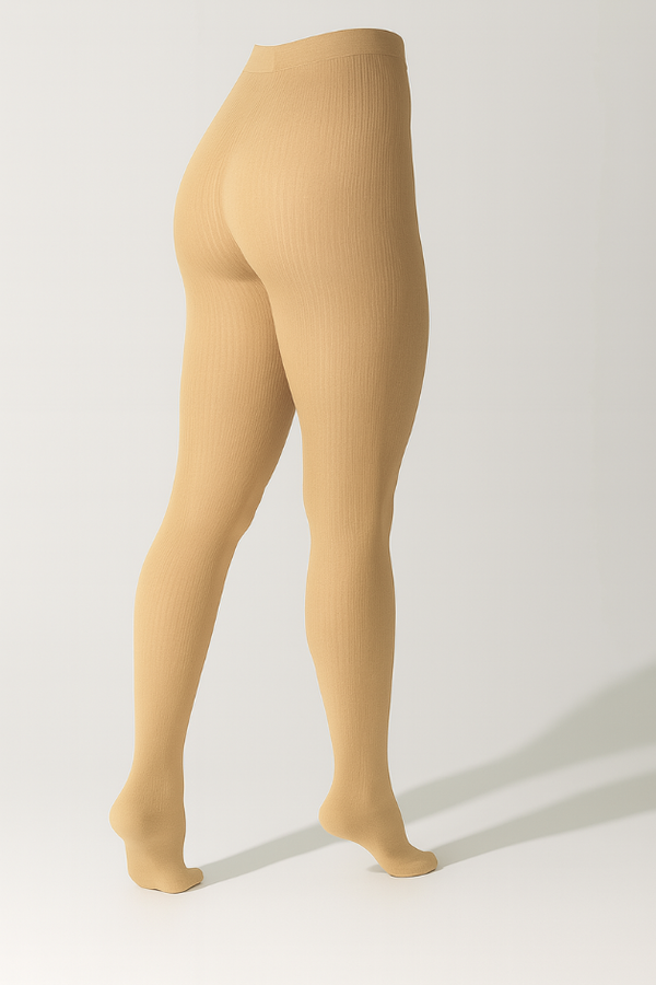 Mallas de compresión color piel para mujer