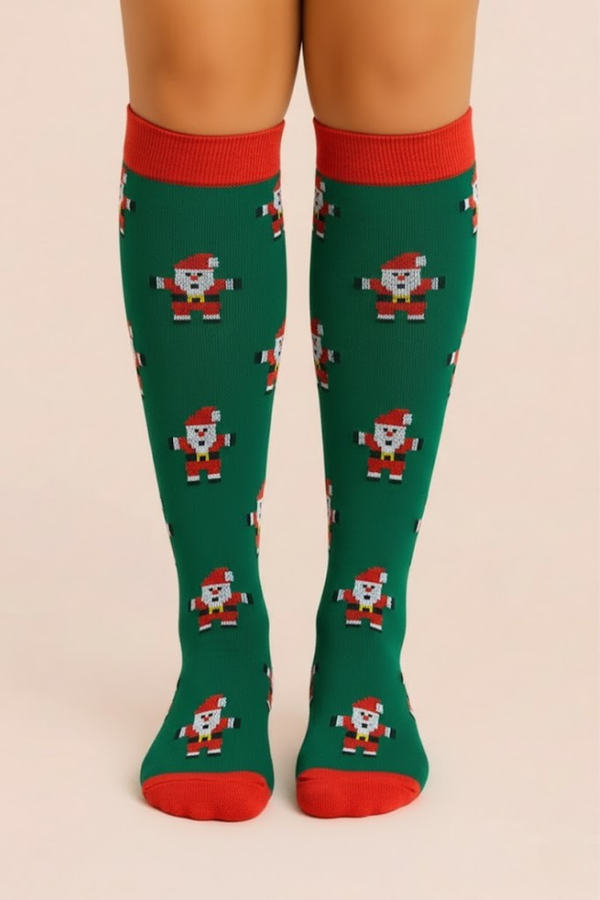 Calcetines de compresión azul flamenco