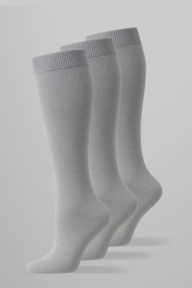 Light Grey Compression Socks 3-Pack