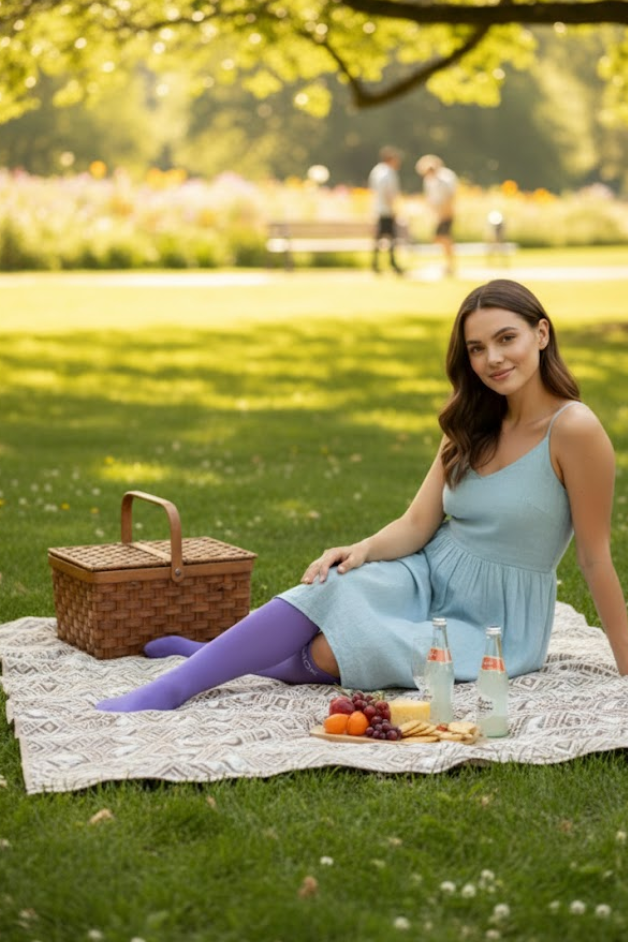 Purple Compression Socks