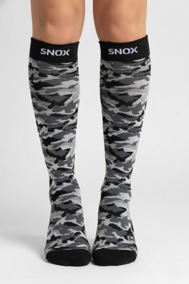 Camouflage Black Compression Socks