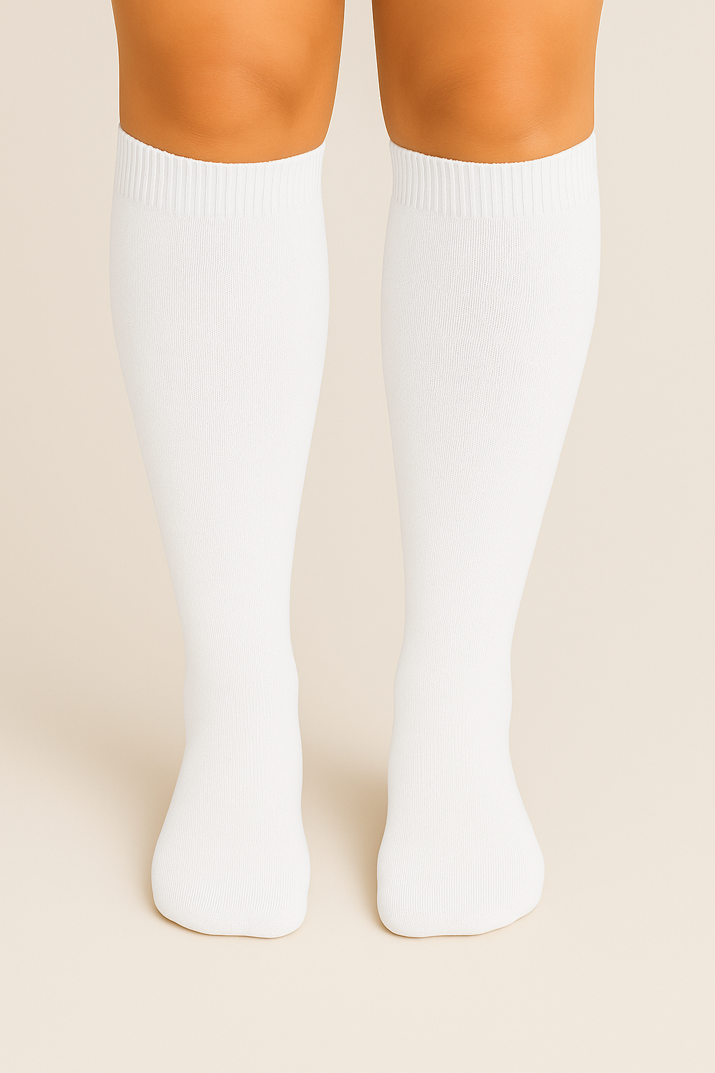 White Compression Socks