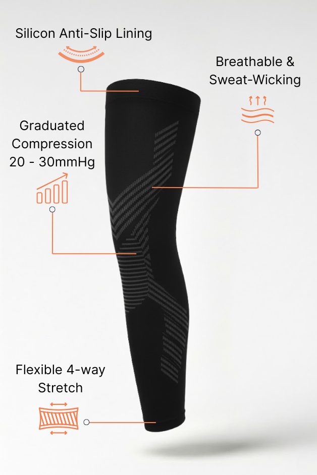Mallas de compresión negras para mujer