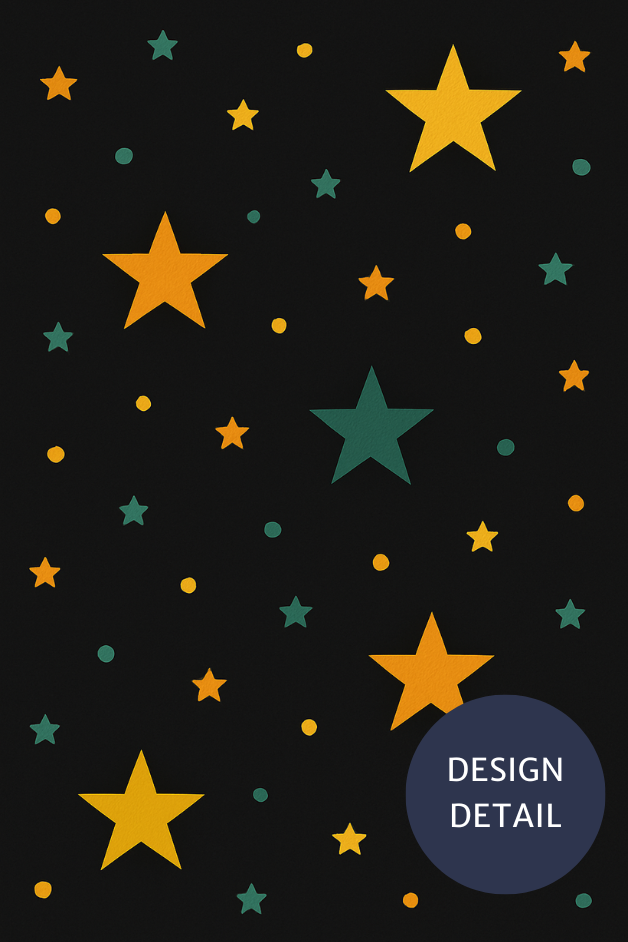 Stars Black/Blue Compression Socks