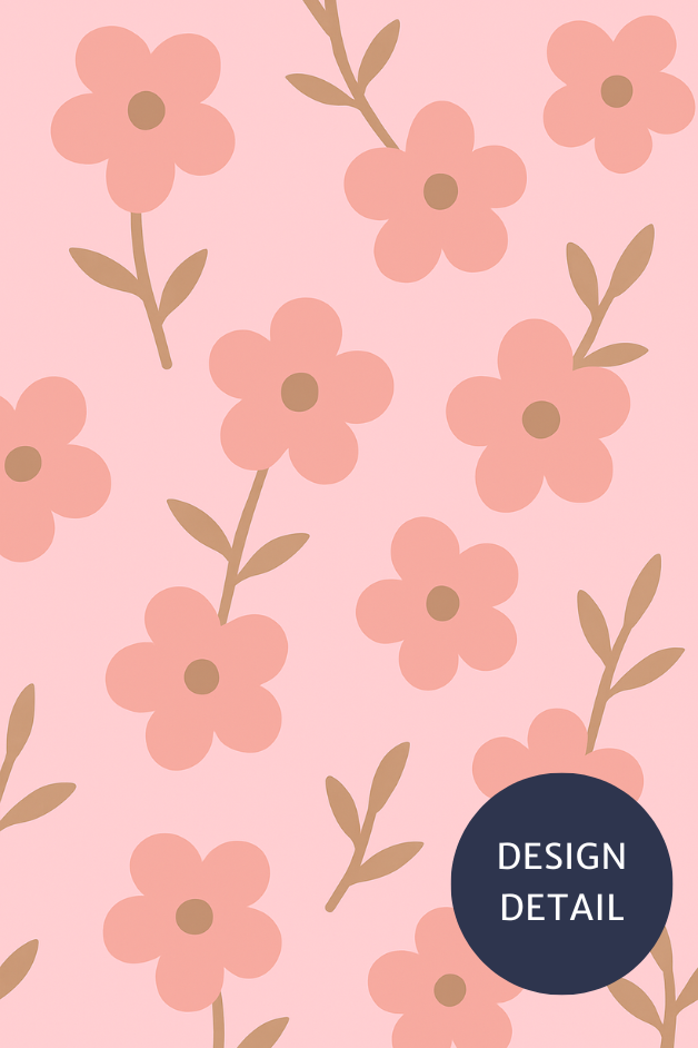 Flowers Pink Compression Socks