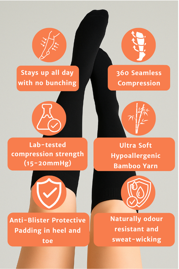 Black Compression Socks
