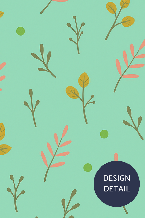 Leaves Mint Compression Socks