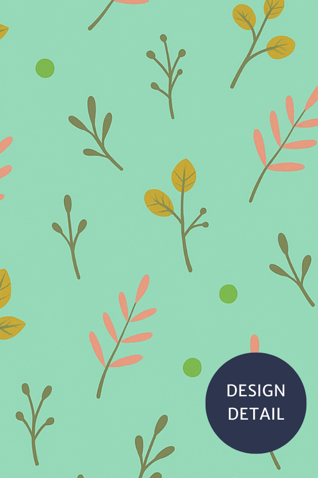 Leaves Mint Compression Socks
