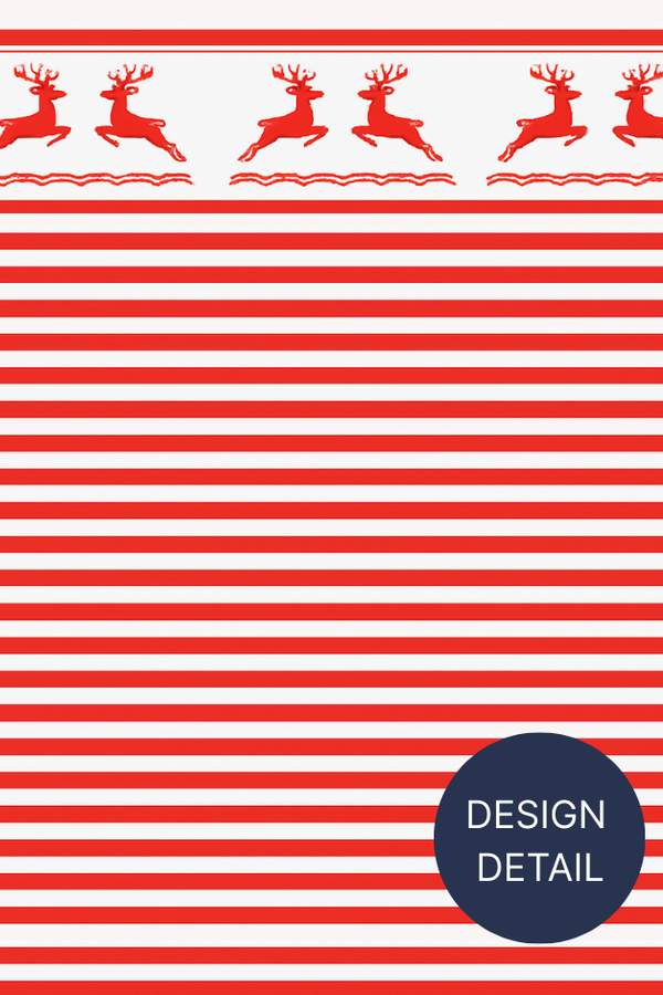 Reindeer Holiday Red Compression Socks