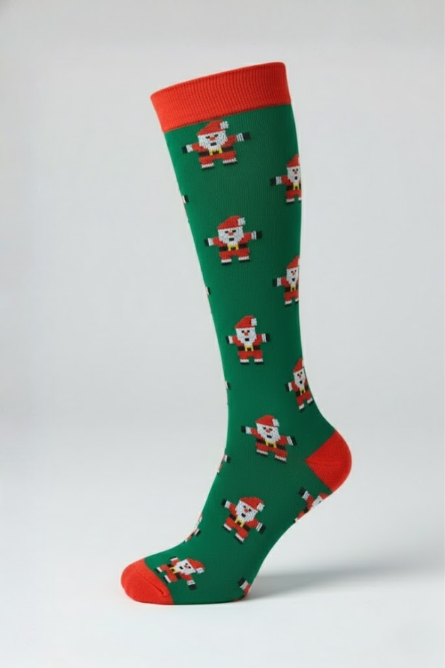 Calcetines de compresión azul flamenco