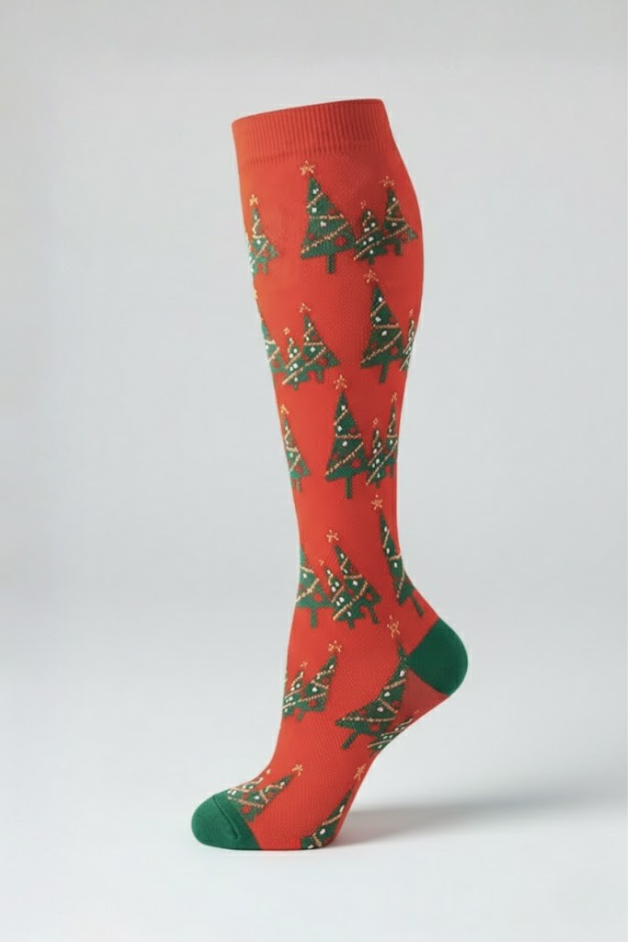 Calcetines de compresión azul flamenco