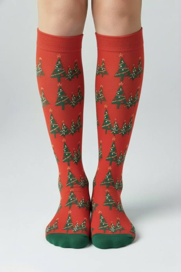 Calcetines de compresión azul flamenco