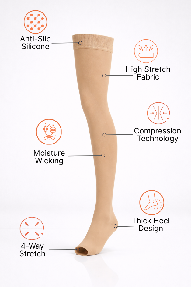 Mallas de compresión negras para mujer