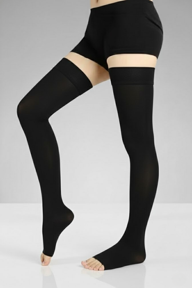 Mallas de compresión negras para mujer